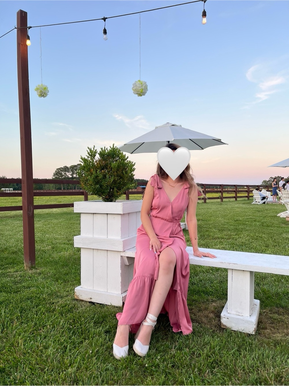 Abercrombie & Fitch Rose Pink Wrap Dress